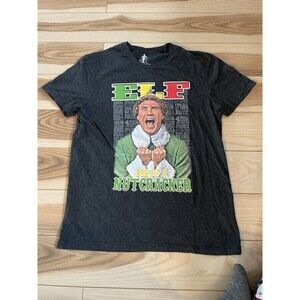 Elf Son of a Nutcracker T shirt M Gray Official Short Sleeve Christmas